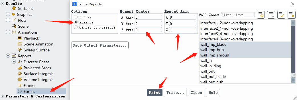 Fluent泵计算后处理